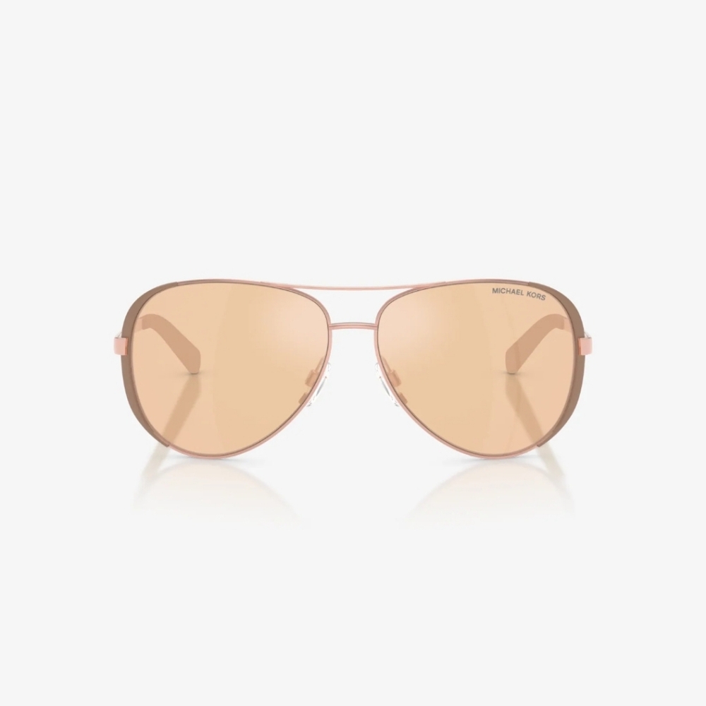 Michael Kors Women's Rose Gold Aviator Sunglasses